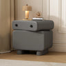 Morandi Wood Tip Resistant Kids Nightstand with 2-Drawer Image - 7
