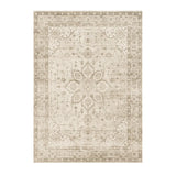 Moroccan Rectangle Beige Anti-Slip Floral Area Rug Image - 7