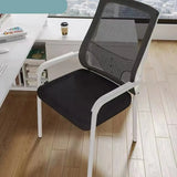 Mrtal Frame Ergonomic Mesh Back Upholstered Office Chair Image - 3