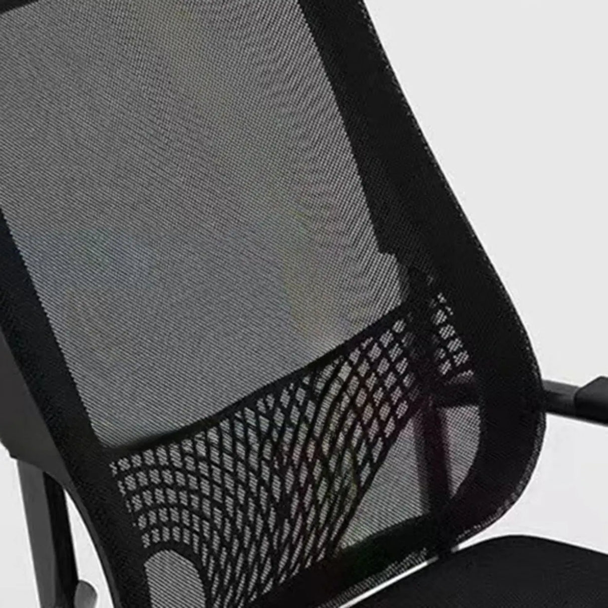 Mrtal Frame Ergonomic Mesh Back Upholstered Office Chair Image - 4