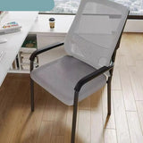 Mrtal Frame Ergonomic Mesh Back Upholstered Office Chair Image - 5