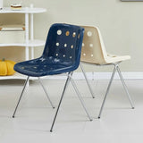 Multi-Color Armless Metal Ergonomic Plastic Office Chair Image - 1