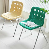 Multi-Color Armless Metal Ergonomic Plastic Office Chair Image - 16