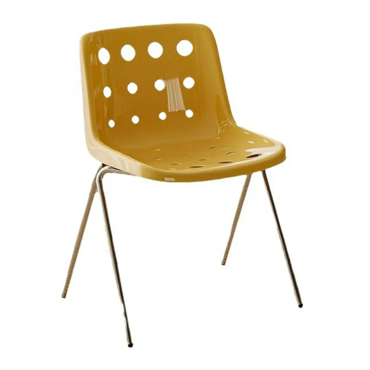 Multi-Color Armless Metal Ergonomic Plastic Office Chair Image - 6