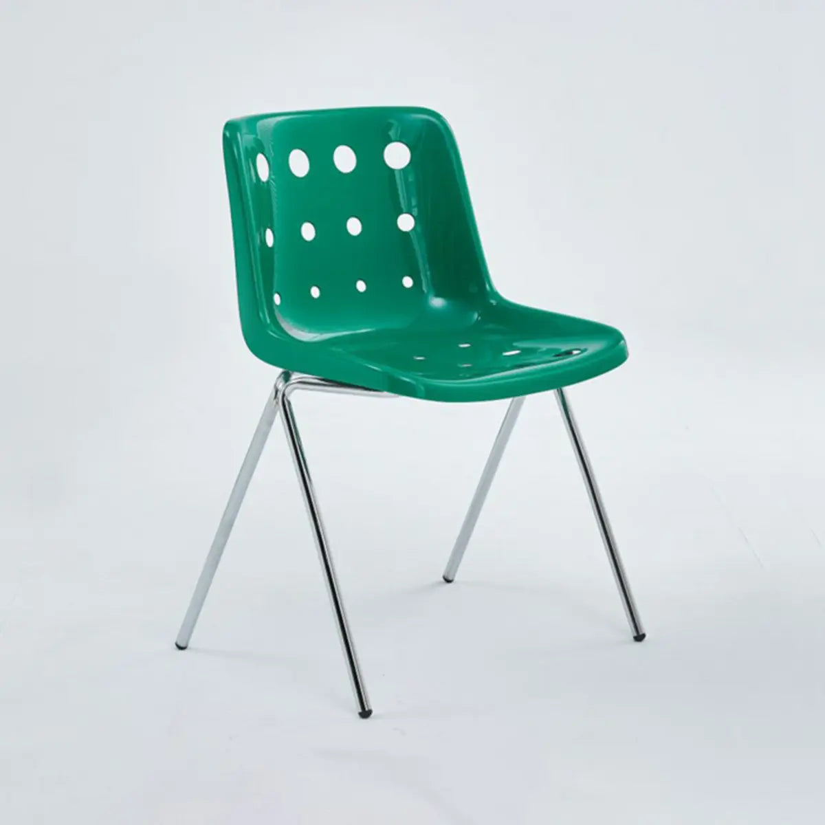 Multi-Color Armless Metal Ergonomic Plastic Office Chair Image - 8