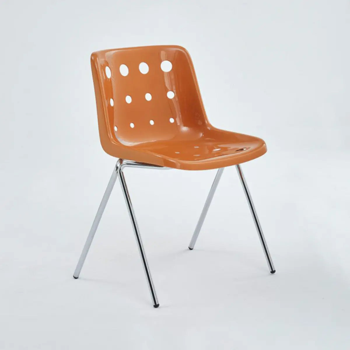 Multi-Color Armless Metal Ergonomic Plastic Office Chair Image - 9
