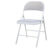 Multi-Color Armless Modern Foldable Metal Office Chair Image - 4