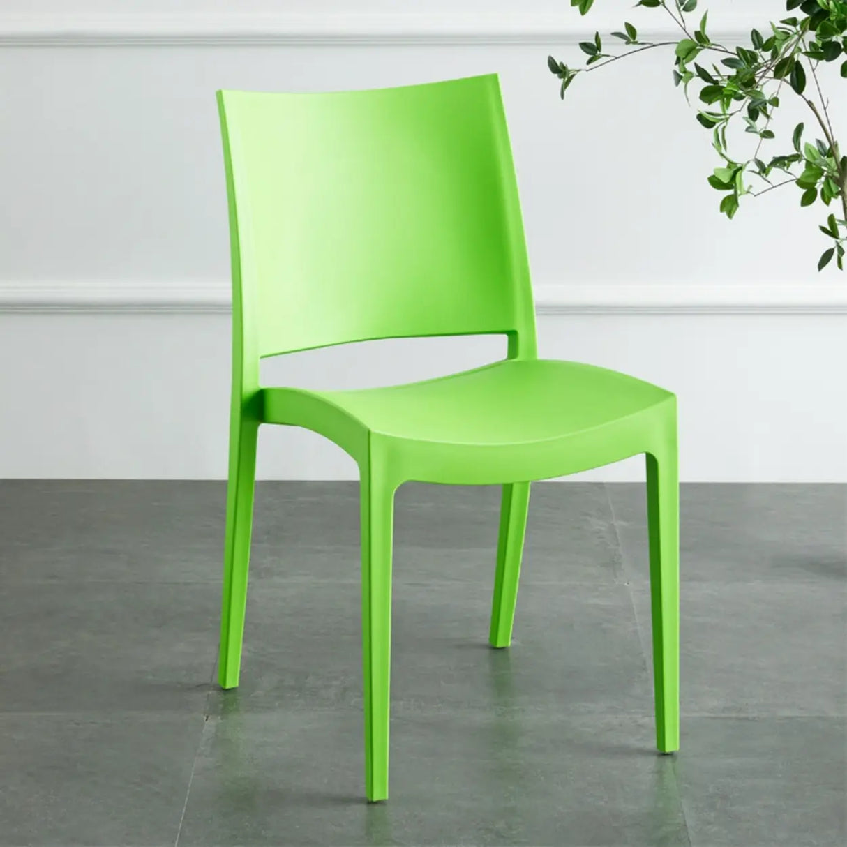 Multi-Color Armless Stackable Plastic Task Office Chairs Image - 11