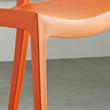 Multi-Color Armless Stackable Plastic Task Office Chairs Image - 12