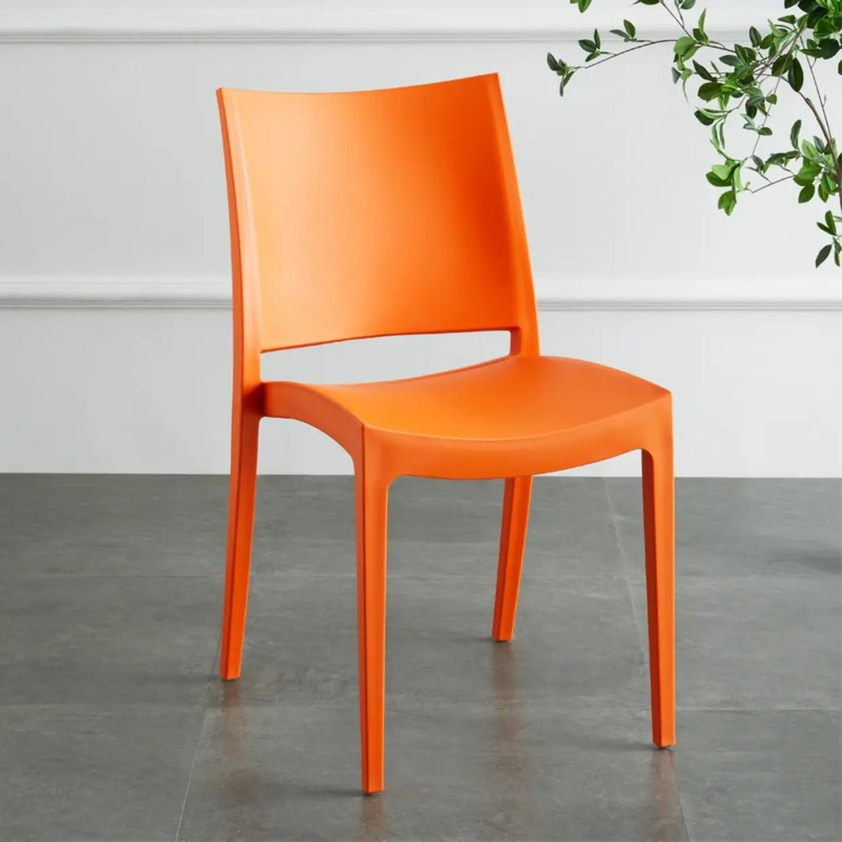 Multi-Color Armless Stackable Plastic Task Office Chairs Image - 13
