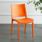 Multi-Color Armless Stackable Plastic Task Office Chairs Image - 13