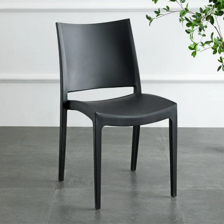 Multi-Color Armless Stackable Plastic Task Office Chairs Image - 2