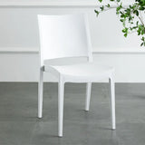 Multi-Color Armless Stackable Plastic Task Office Chairs Image - 3
