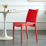 Multi-Color Armless Stackable Plastic Task Office Chairs Image - 6