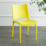 Multi-Color Armless Stackable Plastic Task Office Chairs Image - 7