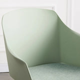 Multi-Color Ergonomic Curved Upholstered Office Chair Image - 13