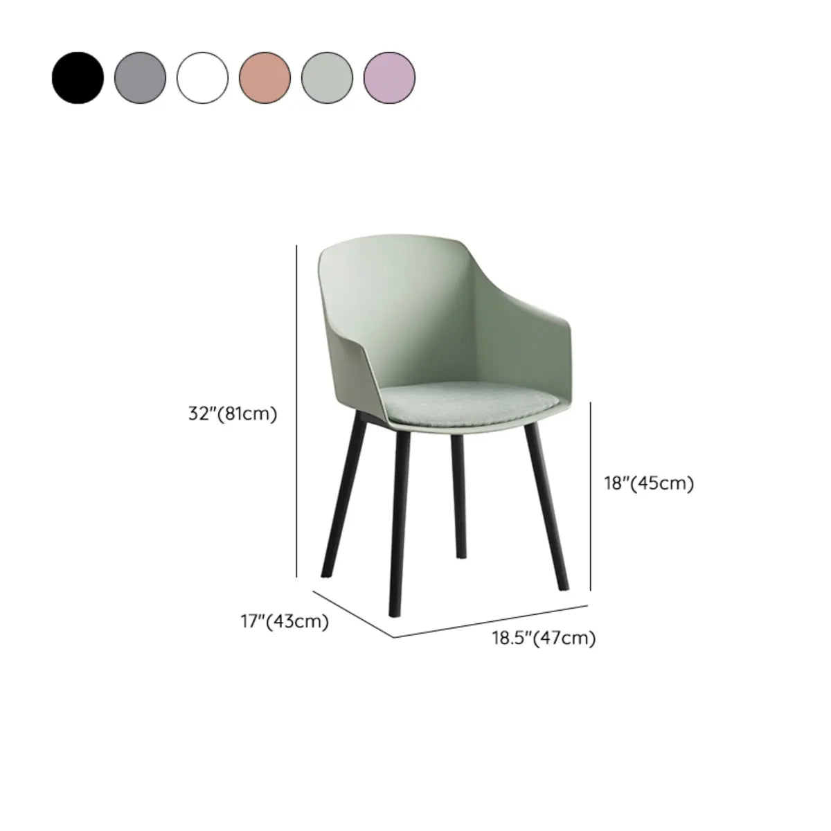 Multi-Color Ergonomic Curved Upholstered Office Chair 