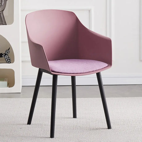 Multi-Color Ergonomic Curved Upholstered Office Chair Image - 2