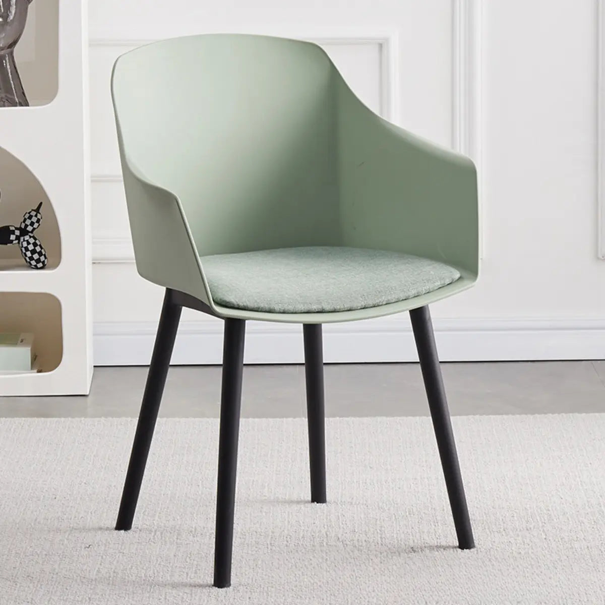 Multi-Color Ergonomic Curved Upholstered Office Chair Image - 3