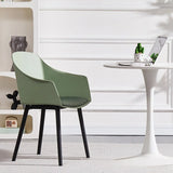 Multi-Color Ergonomic Curved Upholstered Office Chair Image - 4