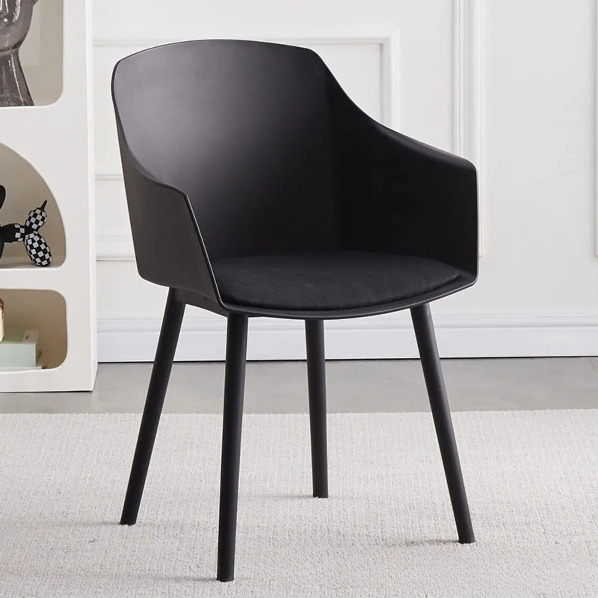 Multi-Color Ergonomic Curved Upholstered Office Chair Image - 7