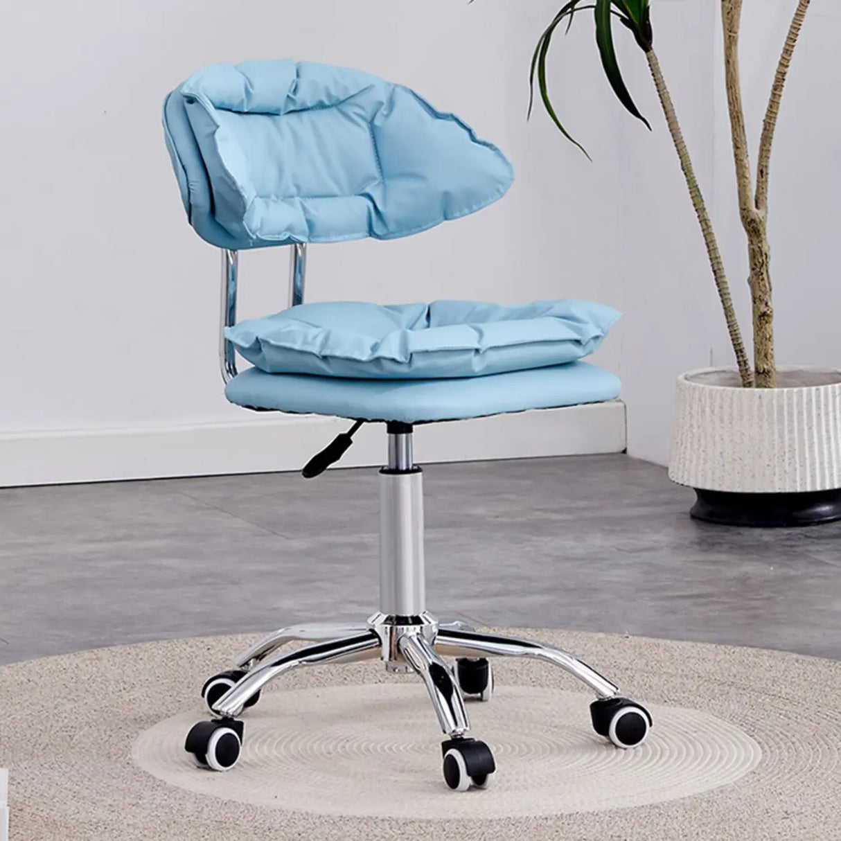 Multi-Color Ergonomic Leather Rotatable Office Chair Image - 21