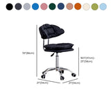 Multi-Color Ergonomic Leather Rotatable Office Chair Image - 35