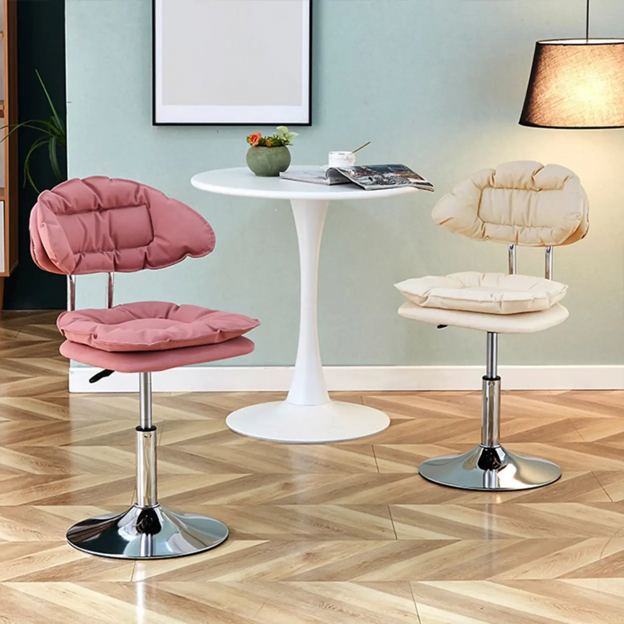 Multi-Color Ergonomic Leather Rotatable Office Chair Image - 6