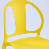 Multi-Color Ergonomic Stackable Plastic Office Chair Image - 17