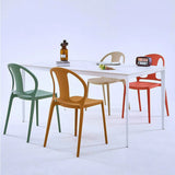 Multi-Color Ergonomic Stackable Plastic Office Chair Image - 18