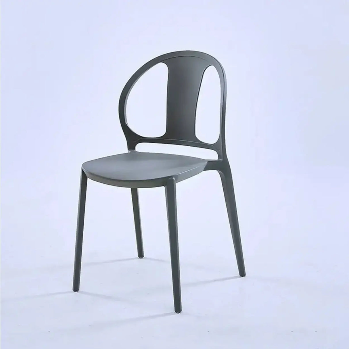 Multi-Color Ergonomic Stackable Plastic Office Chair Image - 3