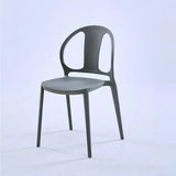 Multi-Color Ergonomic Stackable Plastic Office Chair Image - 3