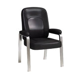 Multi-color Metal Frame Leather Silver Arms Office Chair Image - 10