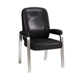 Multi-color Metal Frame Leather Silver Arms Office Chair Image - 10