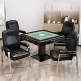 Multi-color Metal Frame Leather Silver Arms Office Chair Image - 4