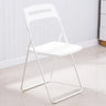 Multi-Color Minimalist Folding Plastic Armless Office Chair Image - 3