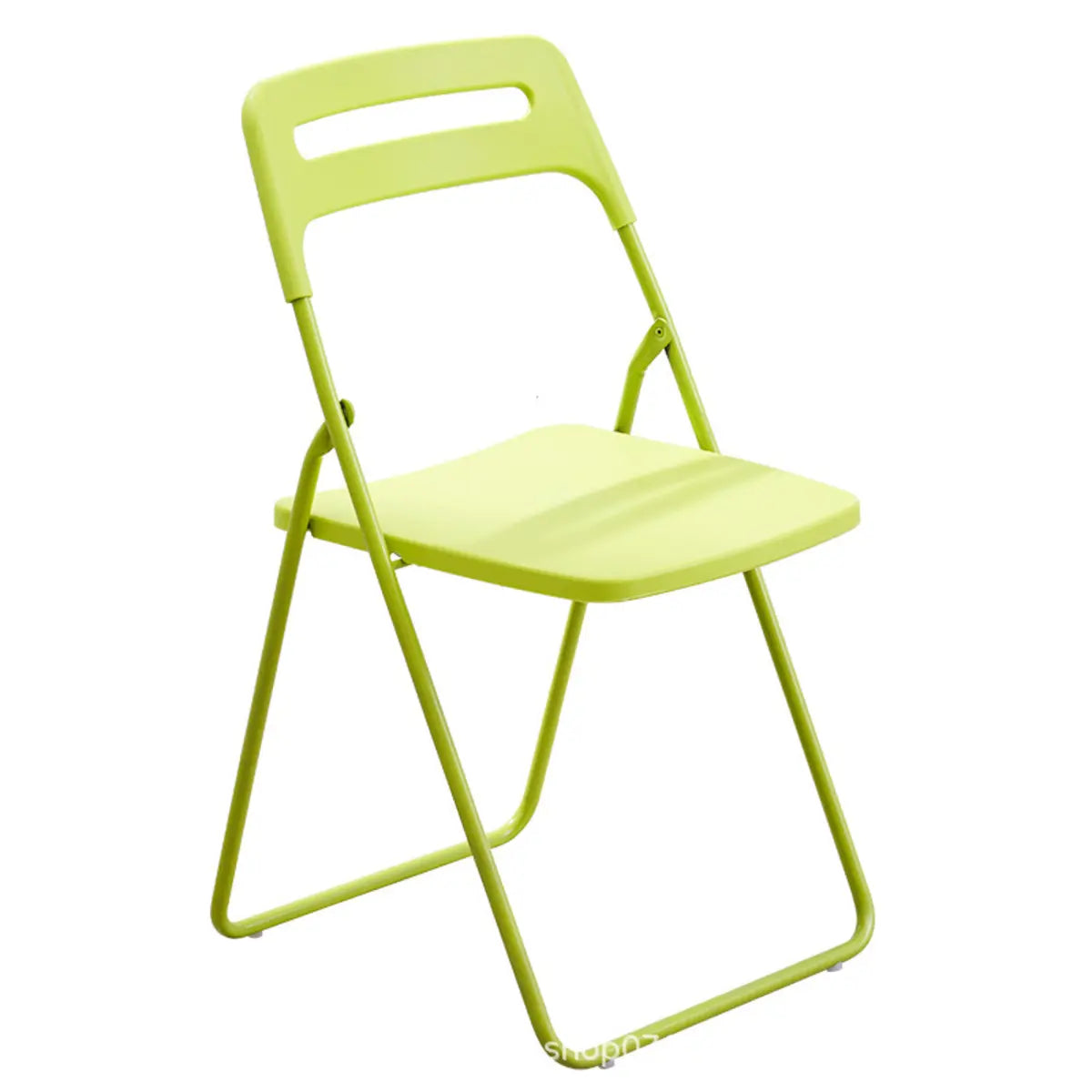 Multi-Color Minimalist Folding Plastic Armless Office Chair Image - 5