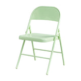 Multi-color Modern Foldable Armless Metal Office Chair Image - 13