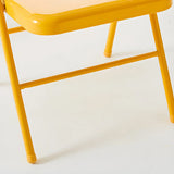 Multi-color Modern Foldable Armless Metal Office Chair Image - 18