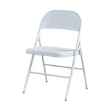 Multi-color Modern Foldable Armless Metal Office Chair Image - 2