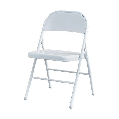 Multi-color Modern Foldable Armless Metal Office Chair Image - 2