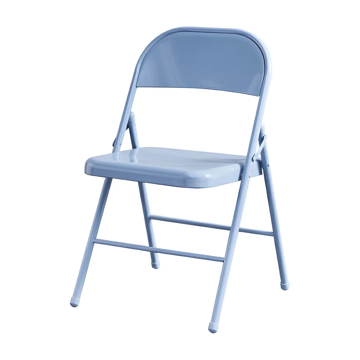 Multi-color Modern Foldable Armless Metal Office Chair Image - 9