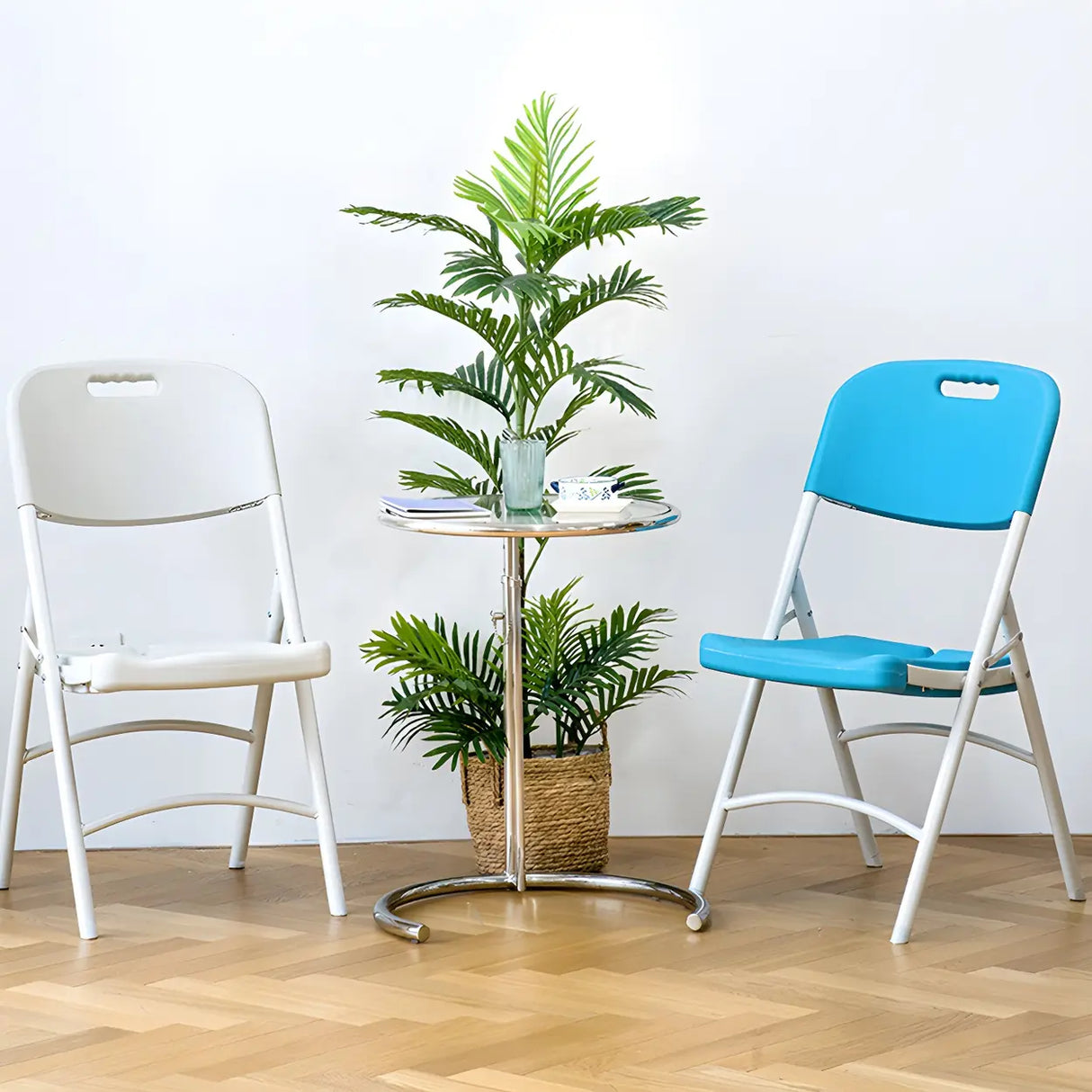 Multi-Color Modern Foldable Plastic Conference Office Chair Image - 19
