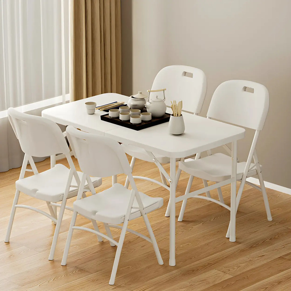 Multi-Color Modern Foldable Plastic Conference Office Chair Image - 20