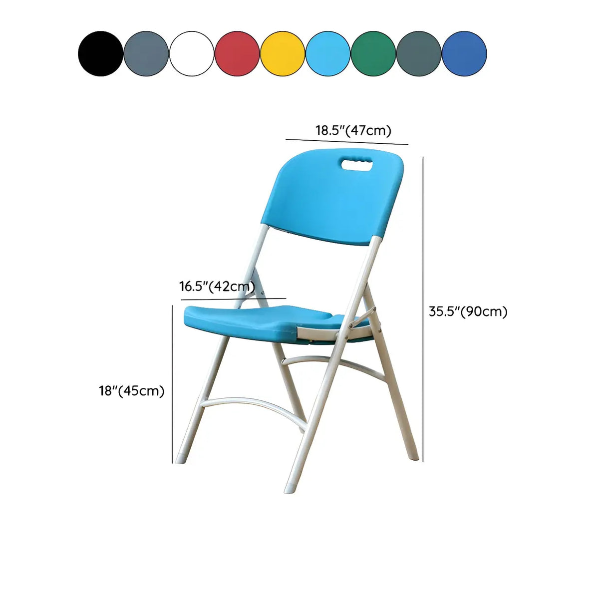 Multi-Color Modern Foldable Plastic Conference Office Chair 