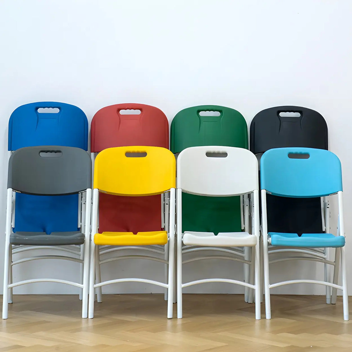 Multi-Color Modern Foldable Plastic Conference Office Chair Image - 7