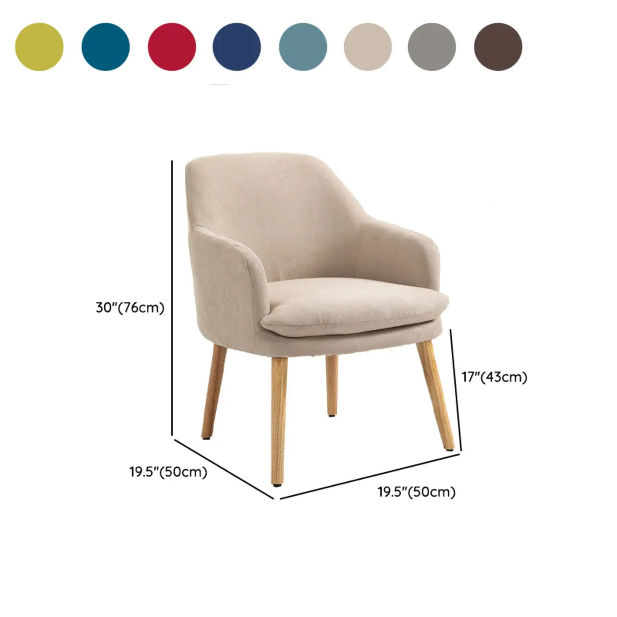 Multi-Color Modern Upholstered Lounge Fabric Office Chair 