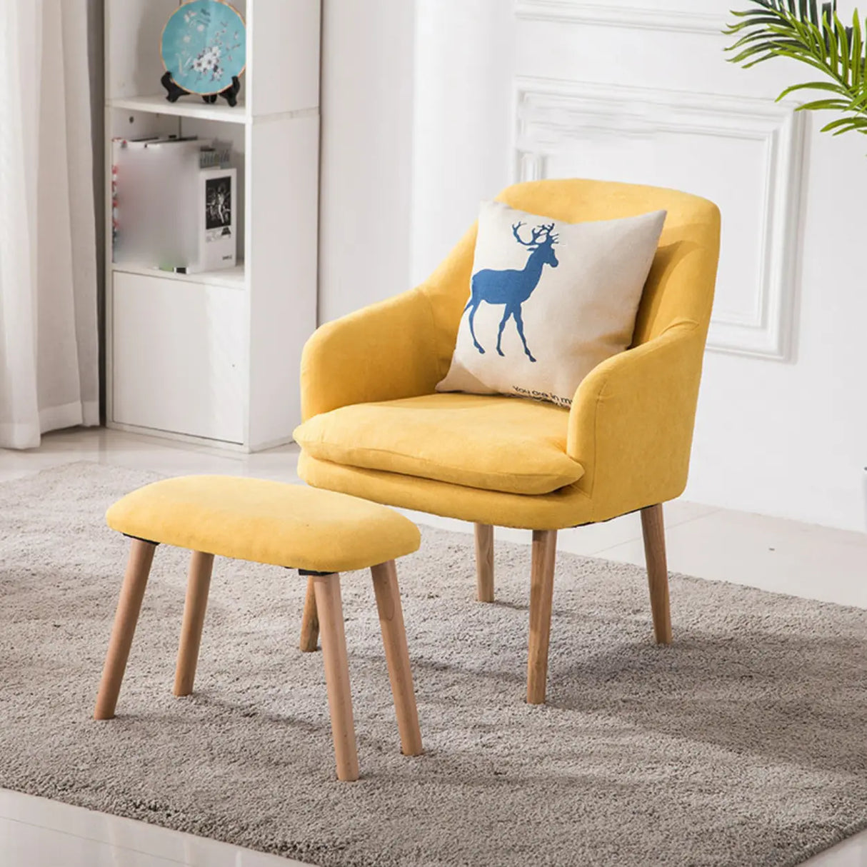 Multi-Color Modern Upholstered Lounge Fabric Office Chair Image - 6