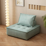 Multi-Color Modular Fabric Pillow Back Single Sofa Image - 20