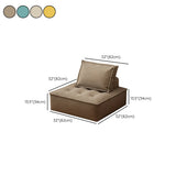Multi-Color Modular Fabric Pillow Back Single Sofa Image - 24